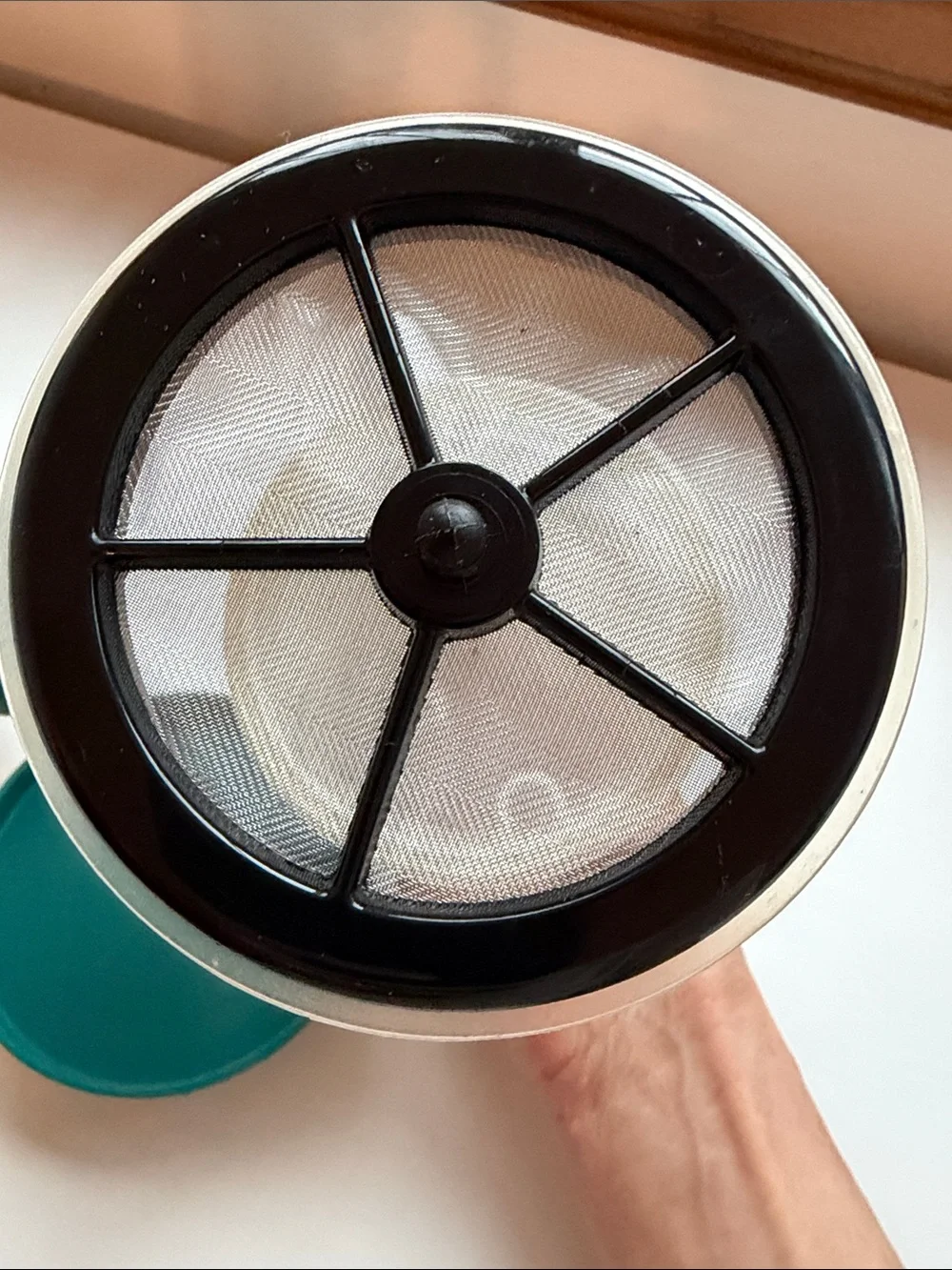 Bodum White & Teal Plastic French Press Cold Brew/Iced Coffee Maker